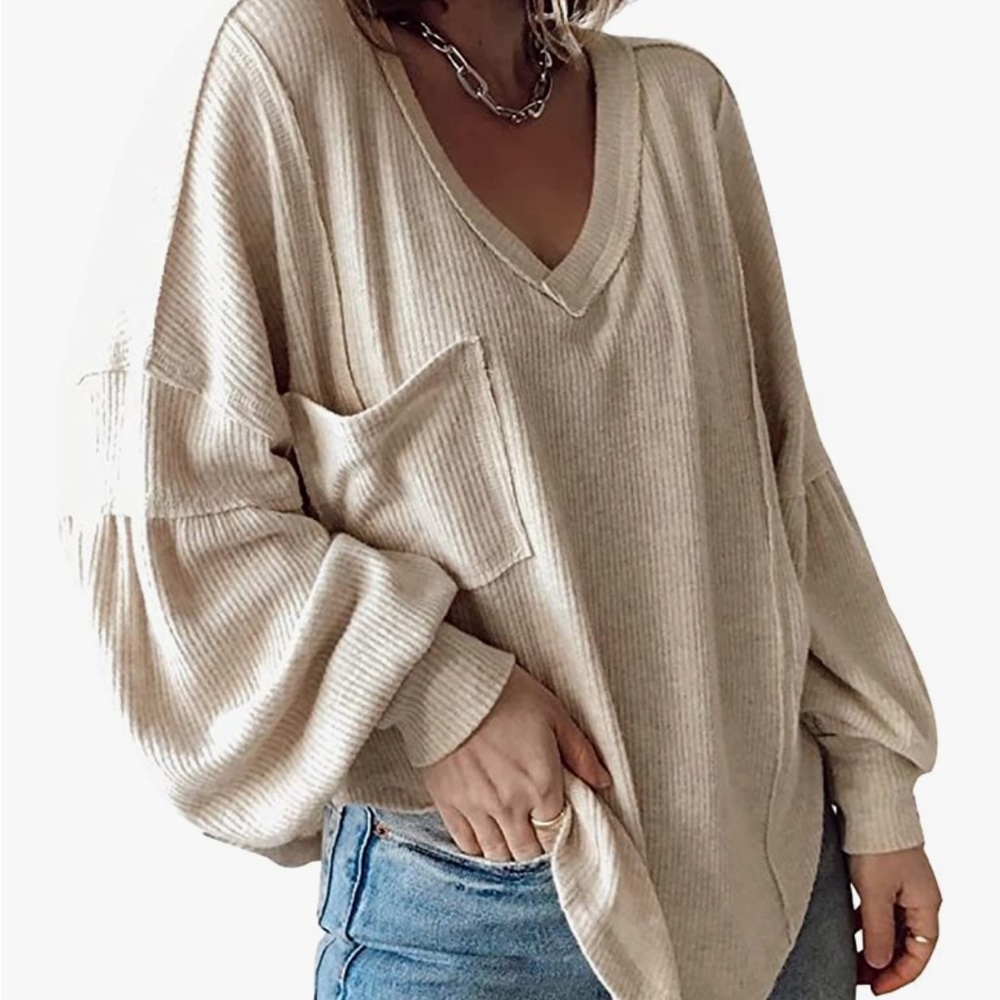 V neck sweater